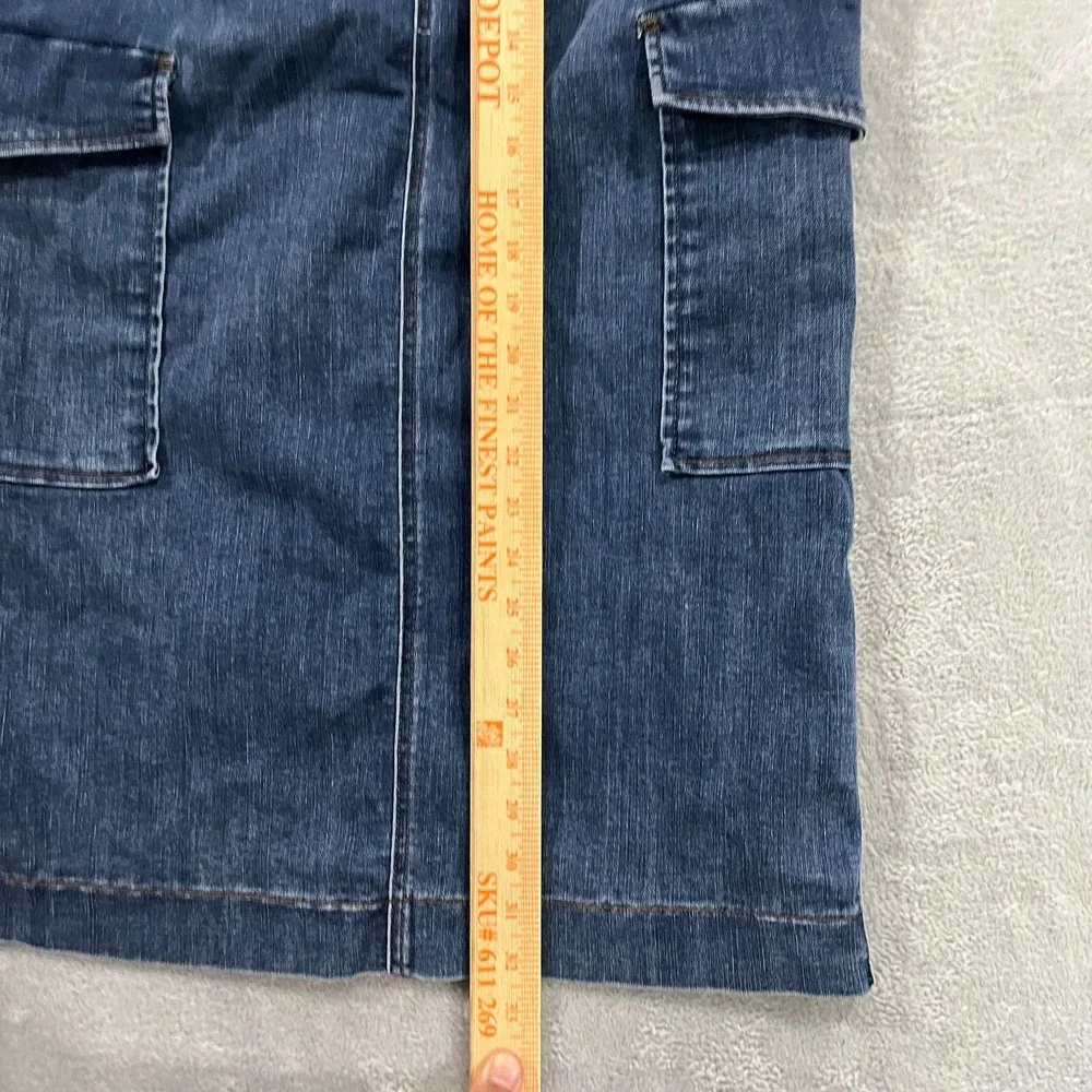 Democracy Skirt Womens 6 Maxi Denim Pencil Ab‎ Solution Boho Cargo Pockets Y2K